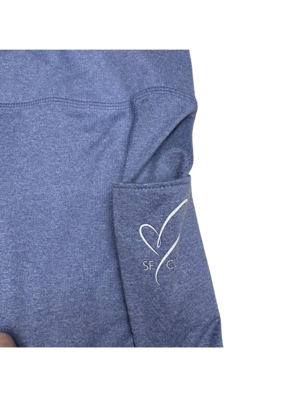 San Francisco City Lights Women's Legging High Rise Blue Activewear Pockets Sz M - Picture 3 of 8